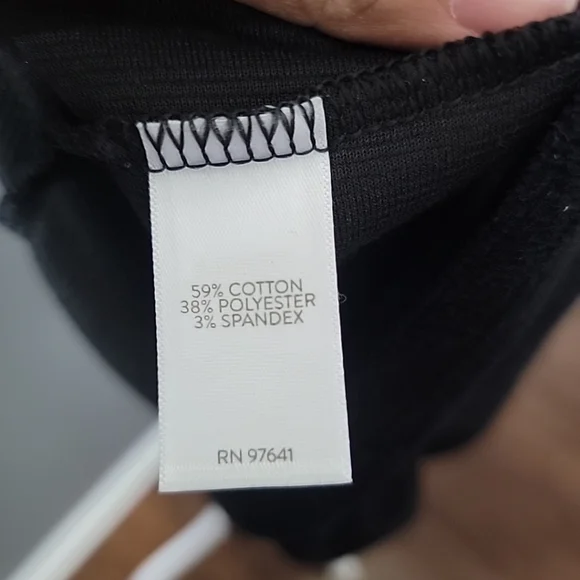 PureJill J.Jill Black Long Sleeve Corduroy Turtle Neck Sweater Dress Size Large - Picture 5 of 6